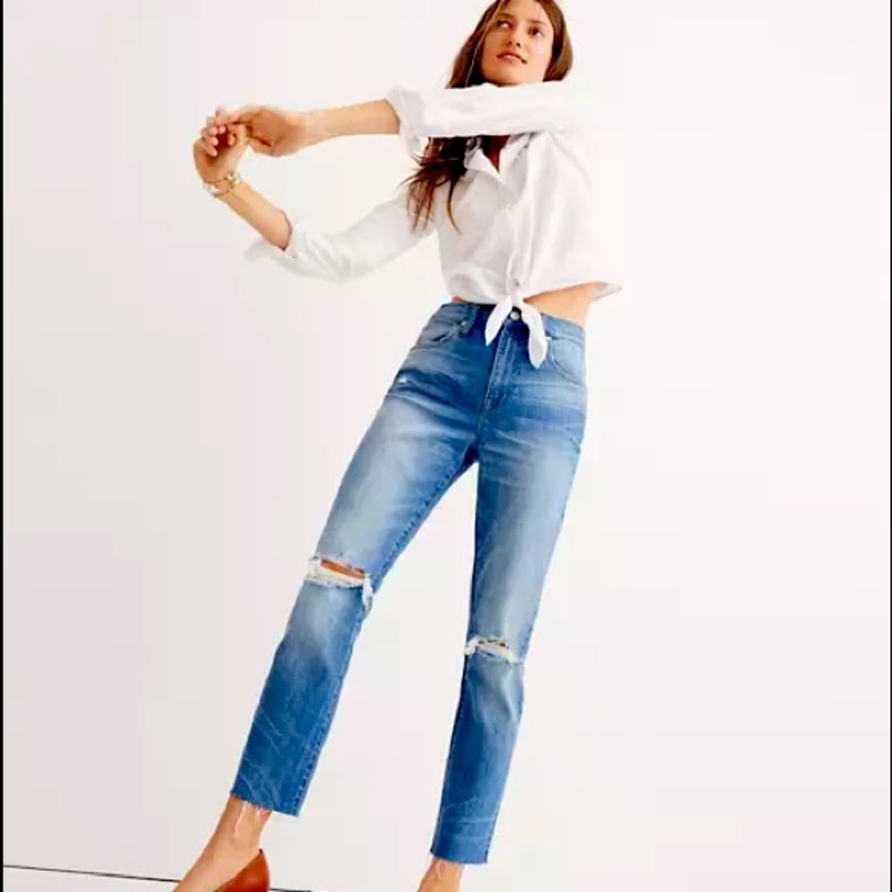 Madewell high rise slim boy jeans size 25